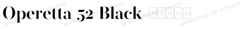Operetta 52 Black字体转换